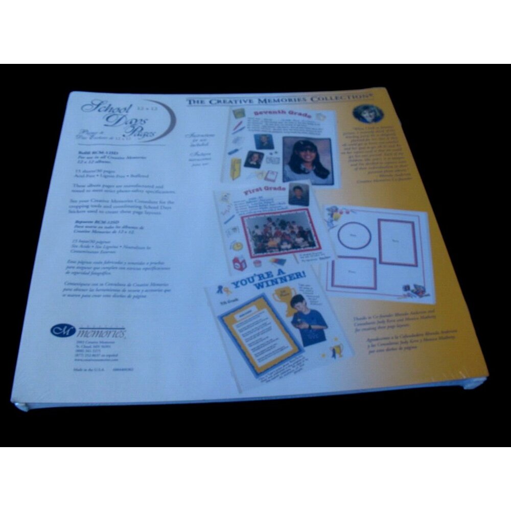 Creative Memories School Days Collection 12x12 Pages Cards Stickers NEW NIP - Picture 2 of 3